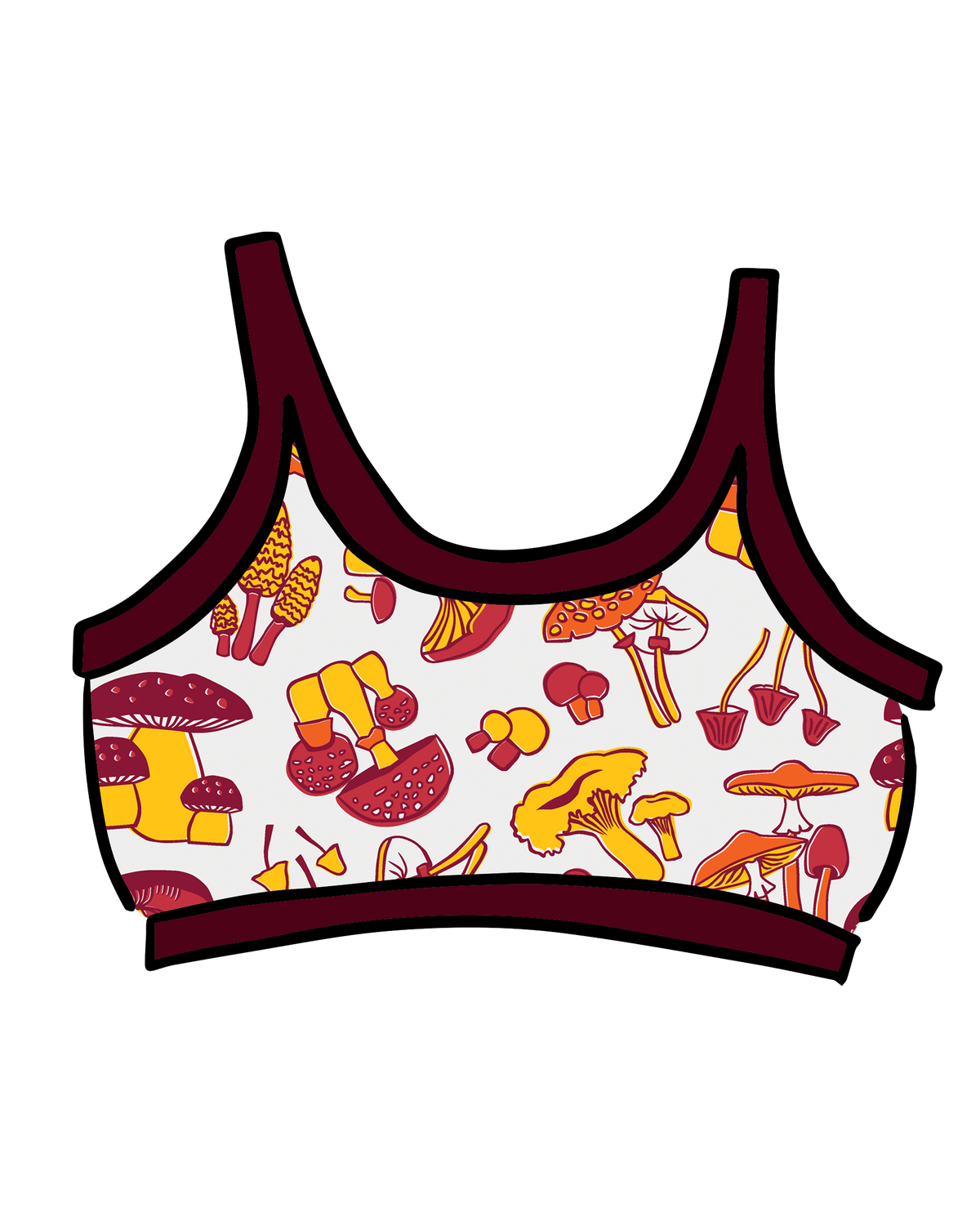 Longline Bra Whadda Fungi