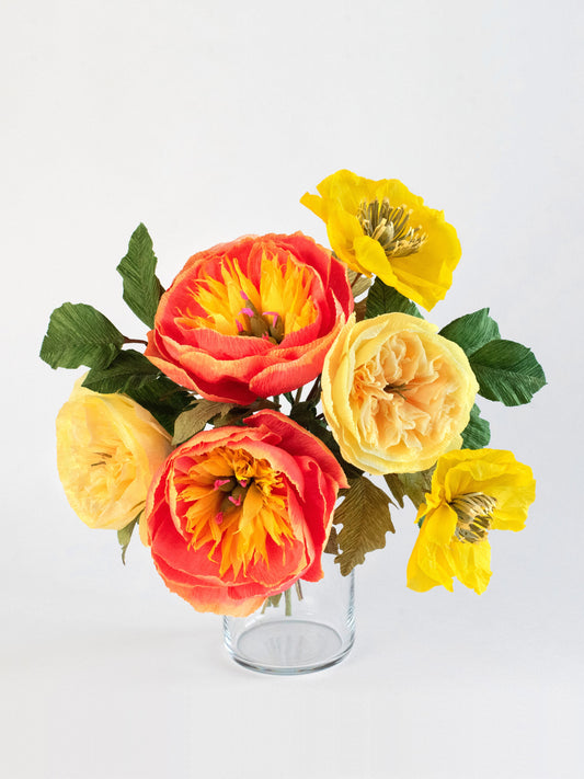 Coral Charmed, I'm Sure | Handcrafted Paper Peony Bouquet