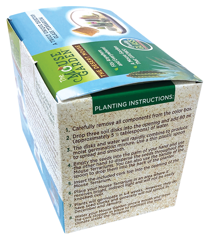 The Desert Mouse Garden Glass Terrarium with Cork