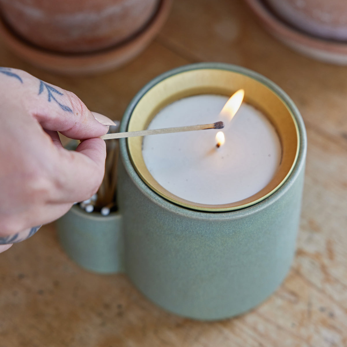 Ember Earth Candle + Planter