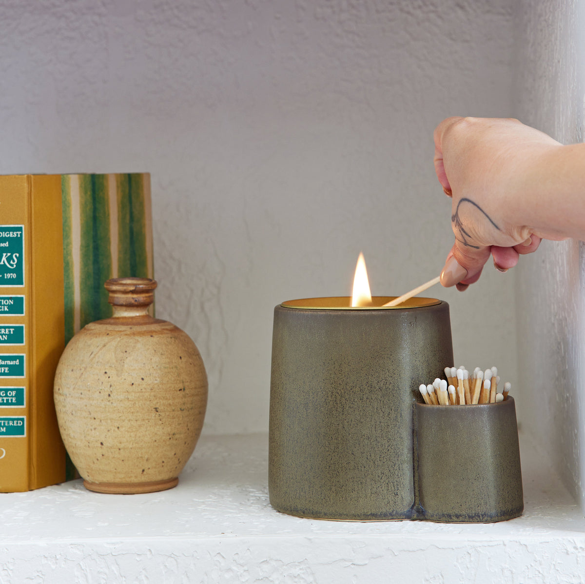 Ember Earth Candle + Planter