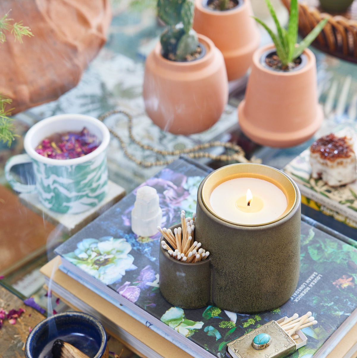 Ember Earth Candle + Planter
