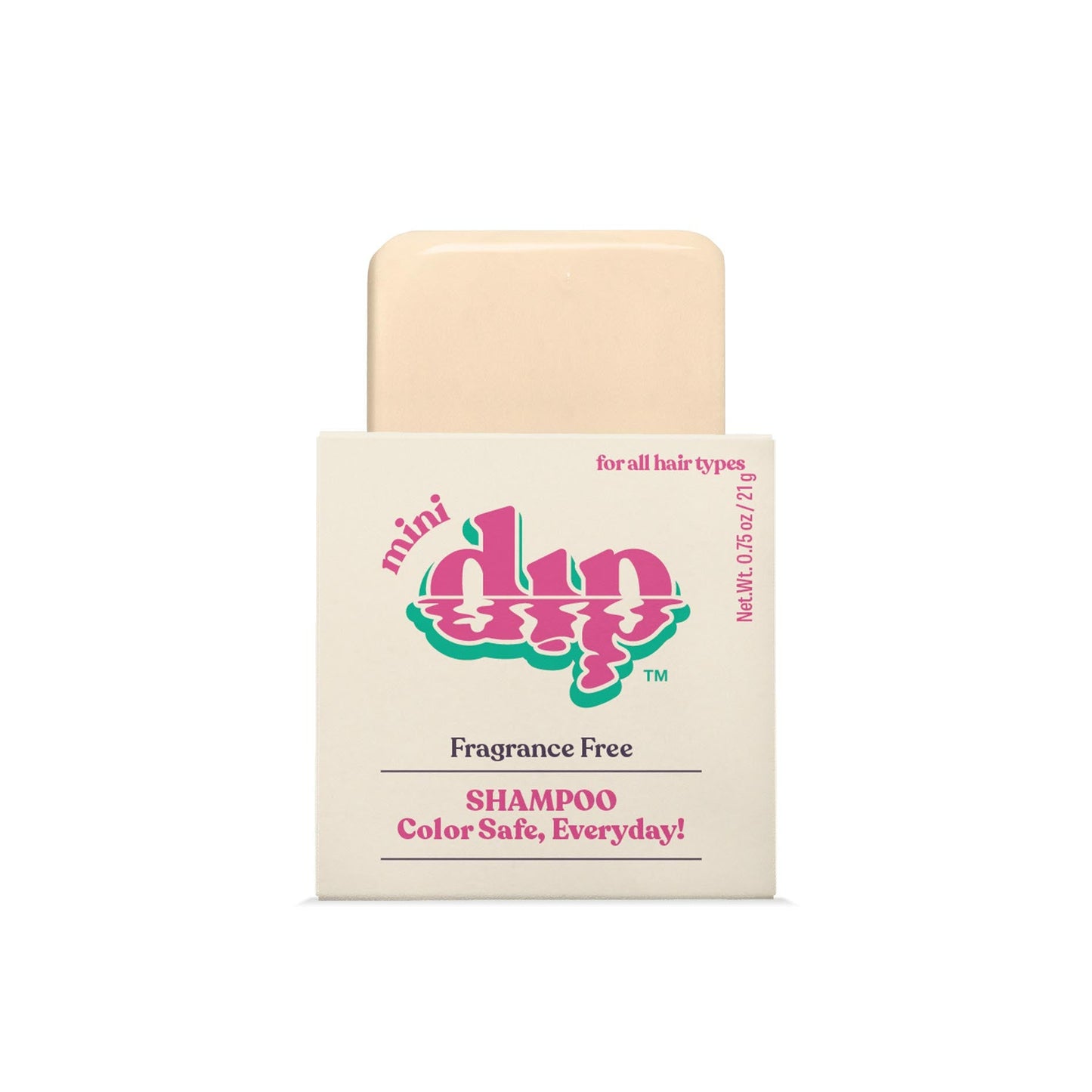 Mini Dip Color Safe Shampoo Bar for Every Day - Fragrance Free