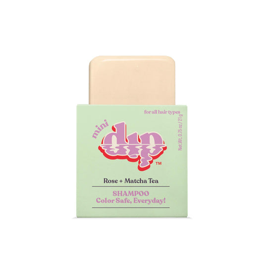 Mini Dip Color Safe Shampoo Bar for Every Day - Rose & Matcha Tea