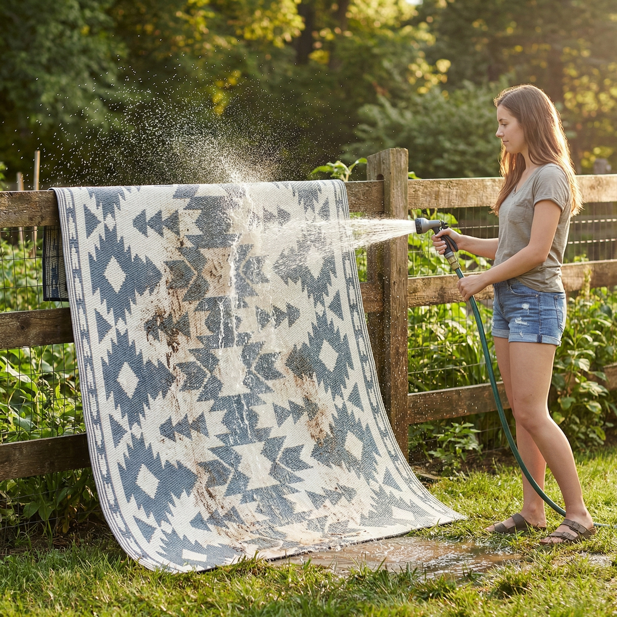 Miramar - Gray Outdoor Rug for Patio FINAL SALE