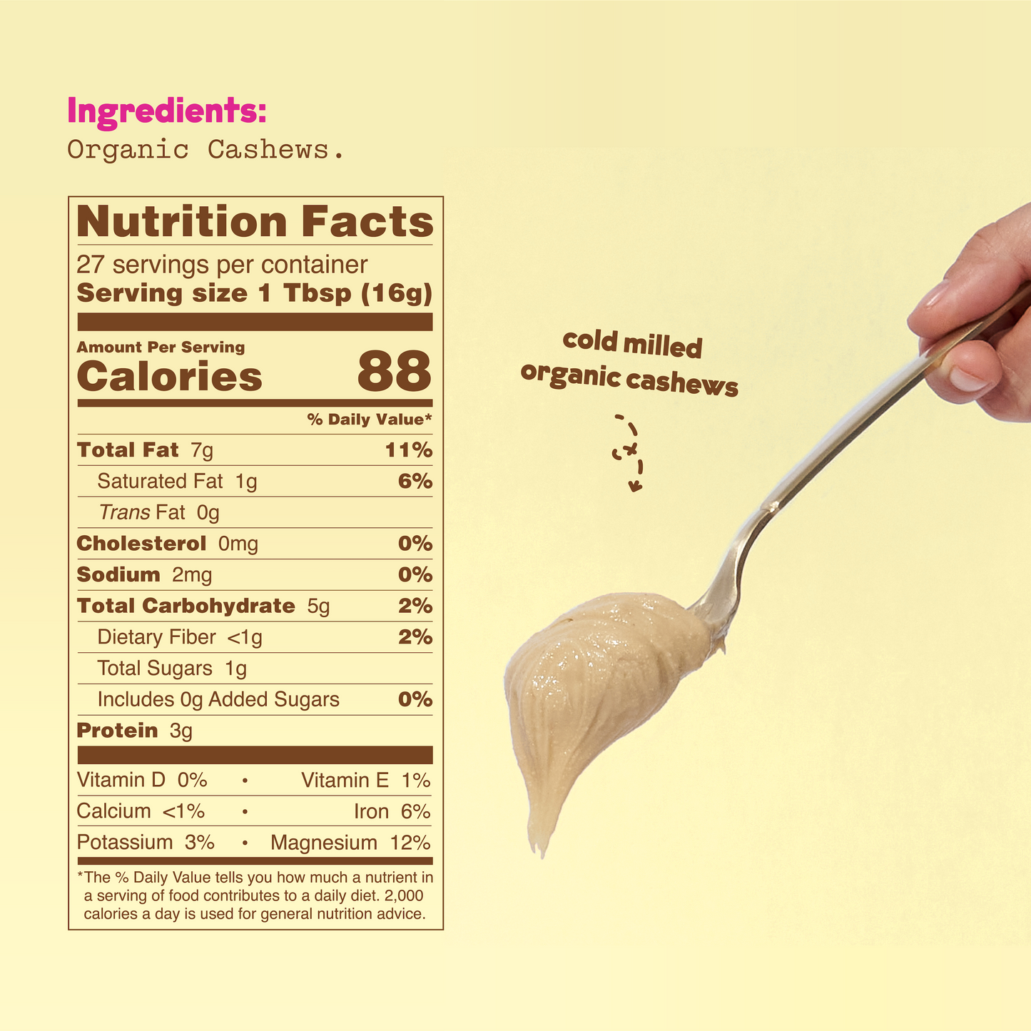 Organic Cashew Milk Base