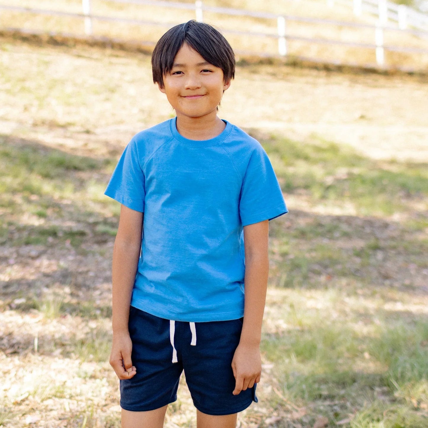 Ollie Shorts - Navy loopknit - Organic Cotton