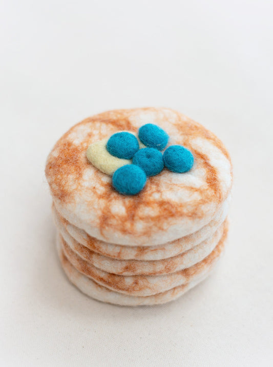 STACK OF PANCAKES WOOL DOG & CAT TOY