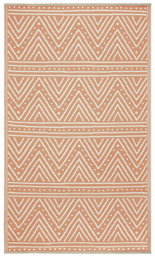 Patan - Coral Outdoor Rug for Patio