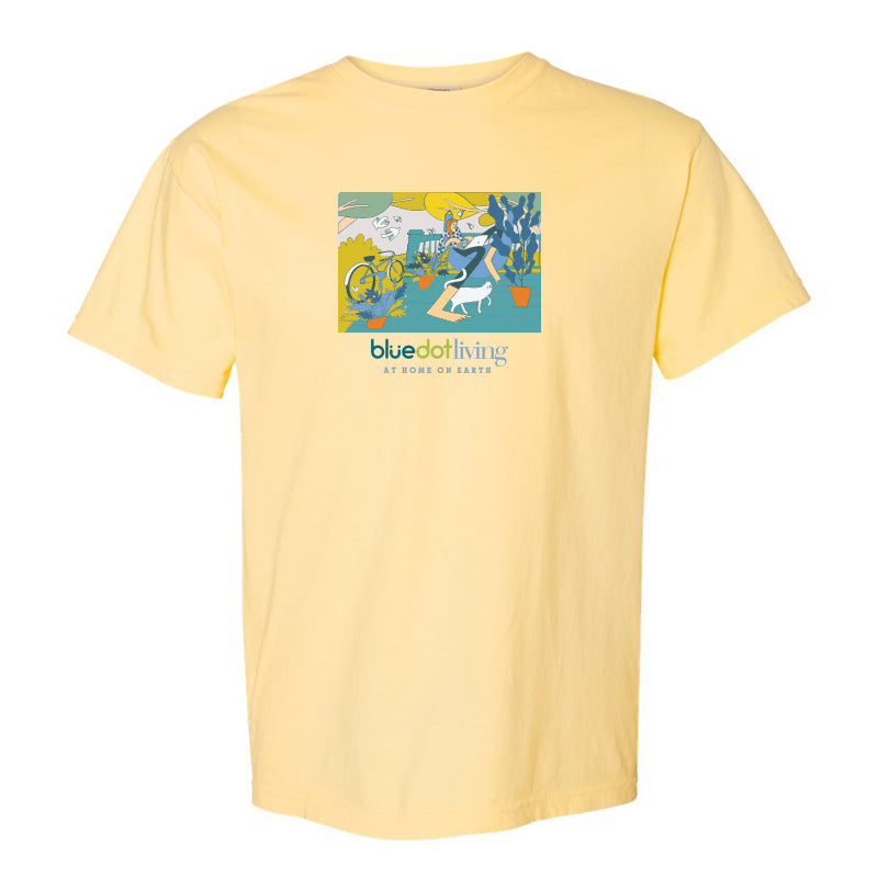 'Porch Cat' Comfort Colors Garment Dyed Heavyweight T-Shirt