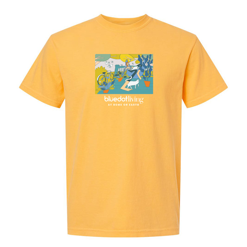 'Porch Cat' Comfort Colors Garment Dyed Heavyweight T-Shirt