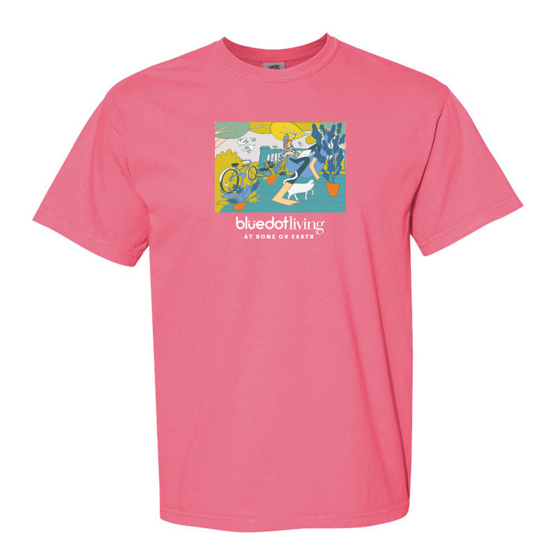 'Porch Cat' Comfort Colors Garment Dyed Heavyweight T-Shirt