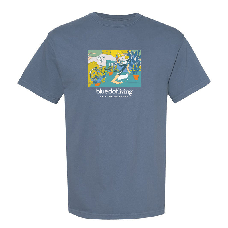 'Porch Cat' Comfort Colors Garment Dyed Heavyweight T-Shirt