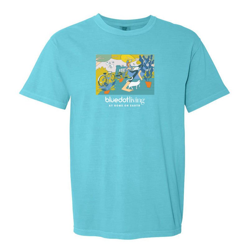 'Porch Cat' Comfort Colors Garment Dyed Heavyweight T-Shirt