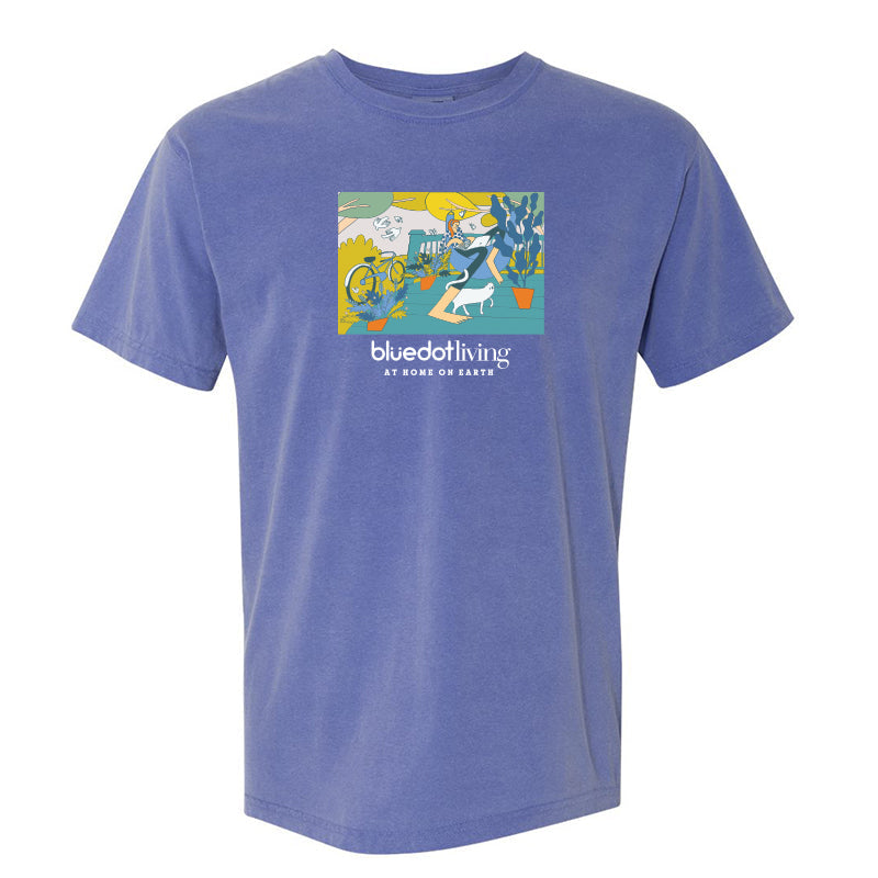 'Porch Cat' Comfort Colors Garment Dyed Heavyweight T-Shirt