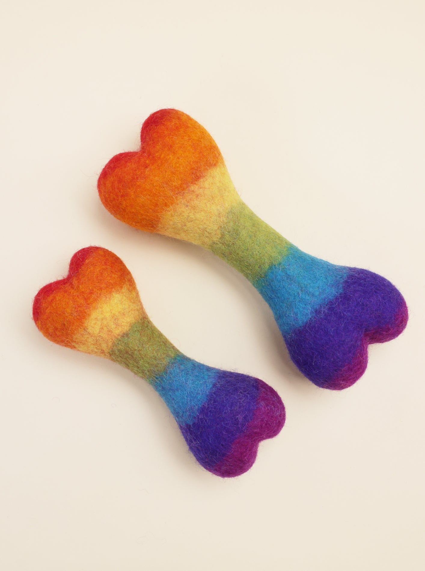 RAINBOW WOOLBONE DOG TOY