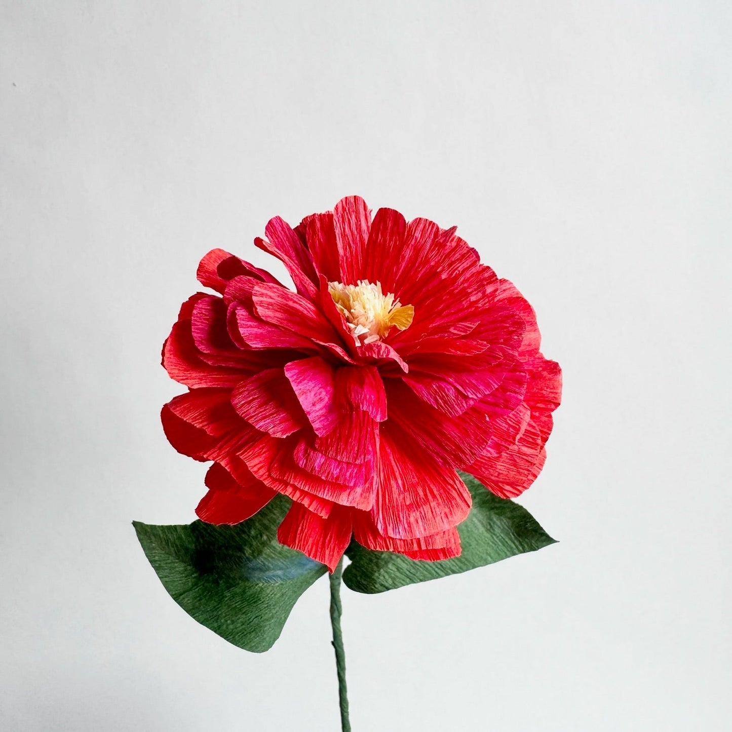 Zinnia Single Stem | Handcrafted Paper Flower