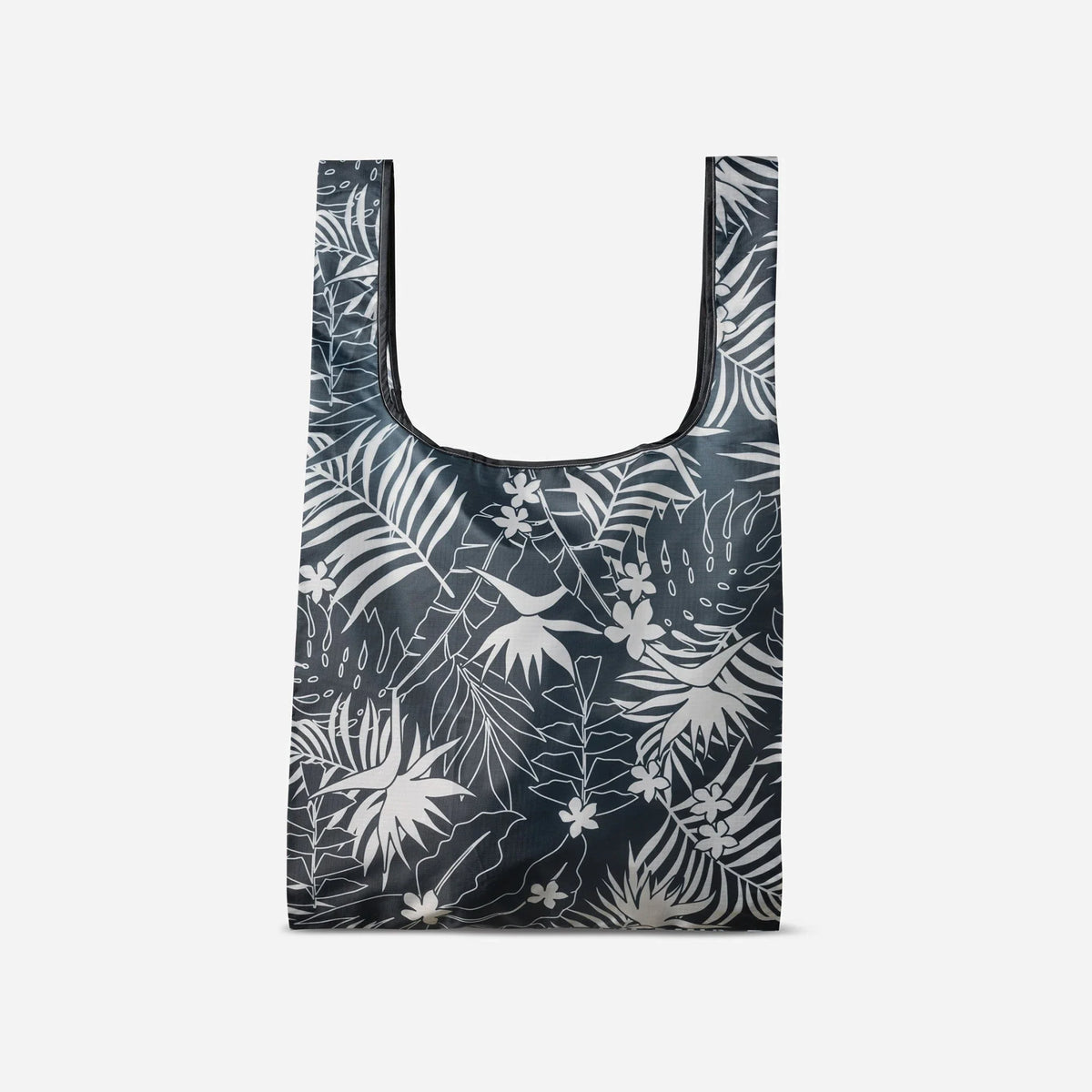 Pocket Tote: Retro Palms Black
