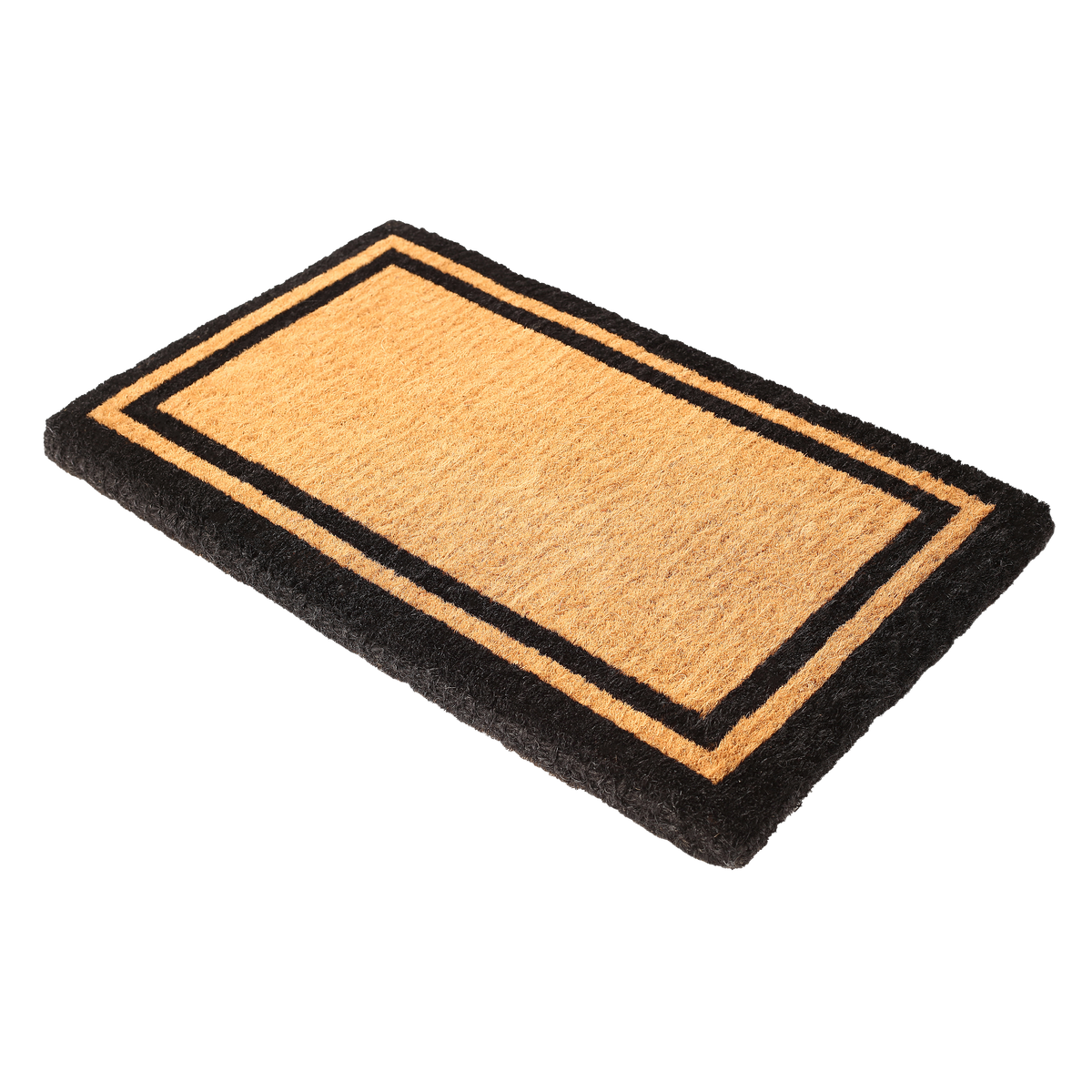 Double Black Border Coir Doormat