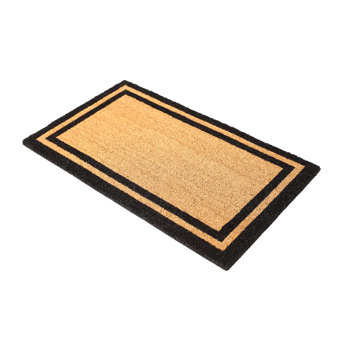 Double Black Border Coir Doormat