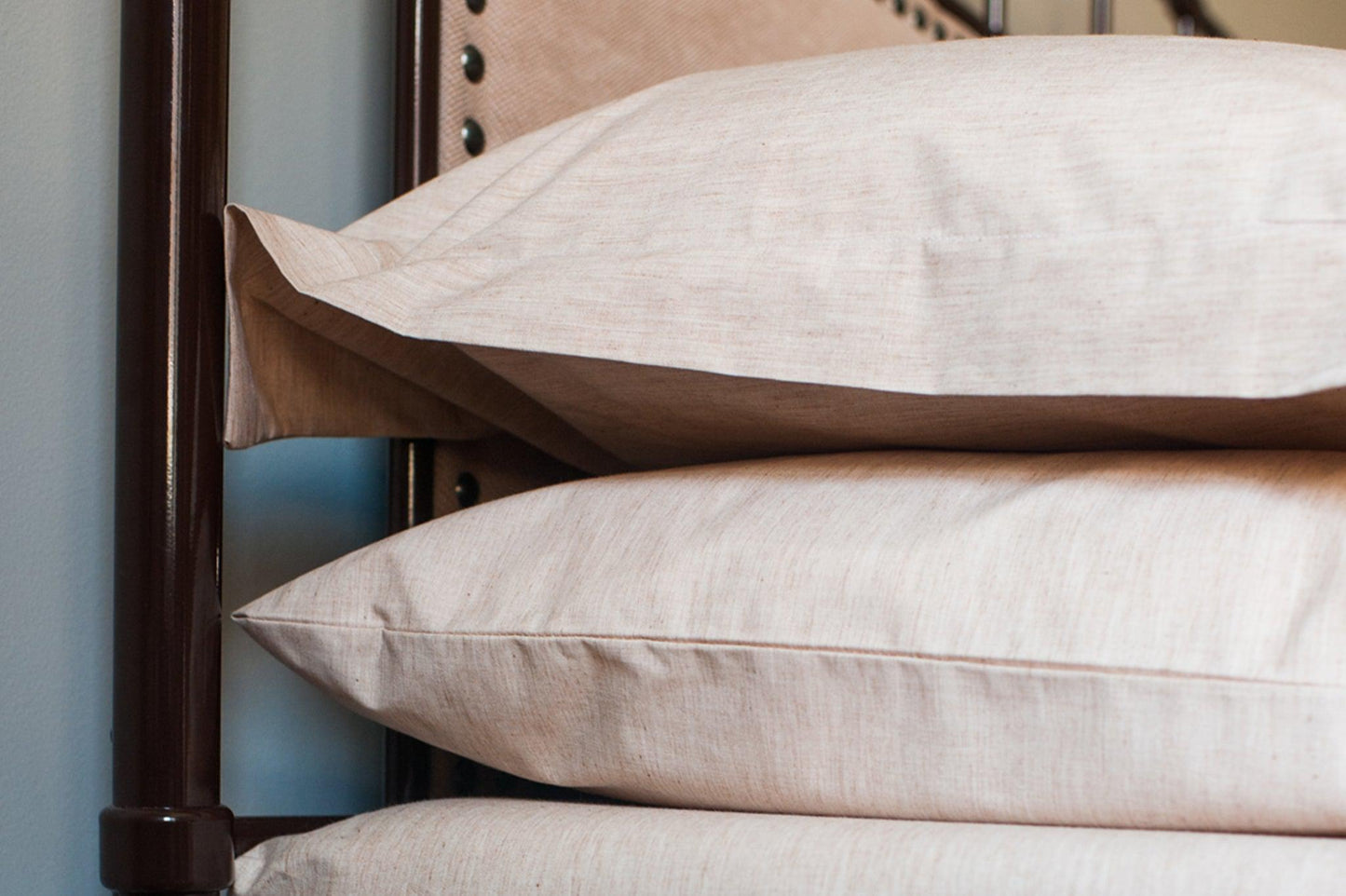 Natural Colored Cotton Bed Pillowcases