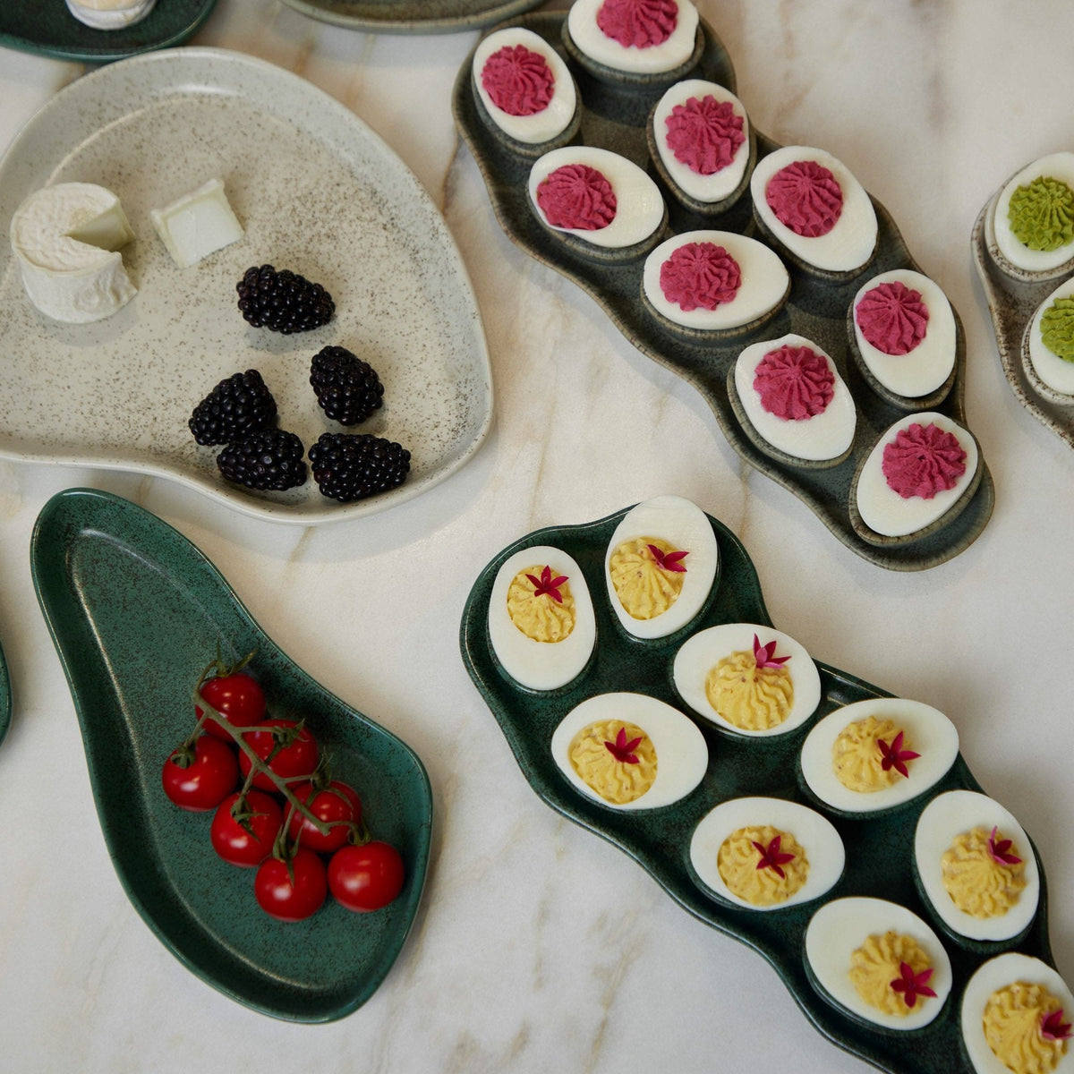 Riverstone Dessert Plates, Stacy London & Haand Collection