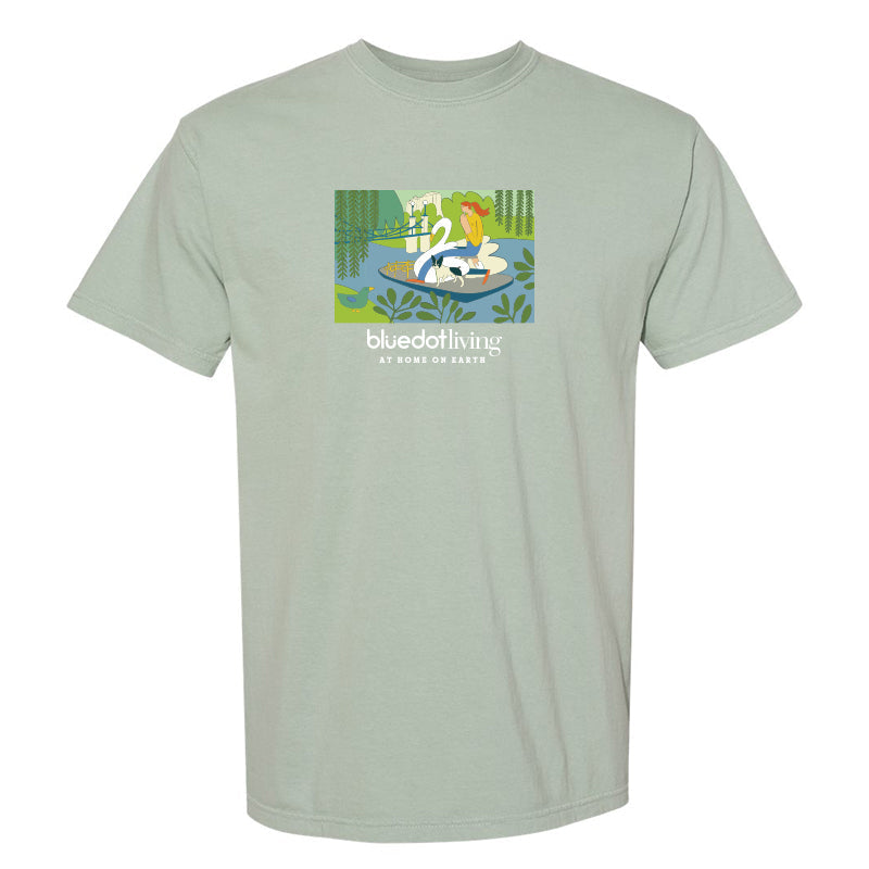 'Swan Boat' Comfort Colors Garment Dyed Heavyweight T-Shirt