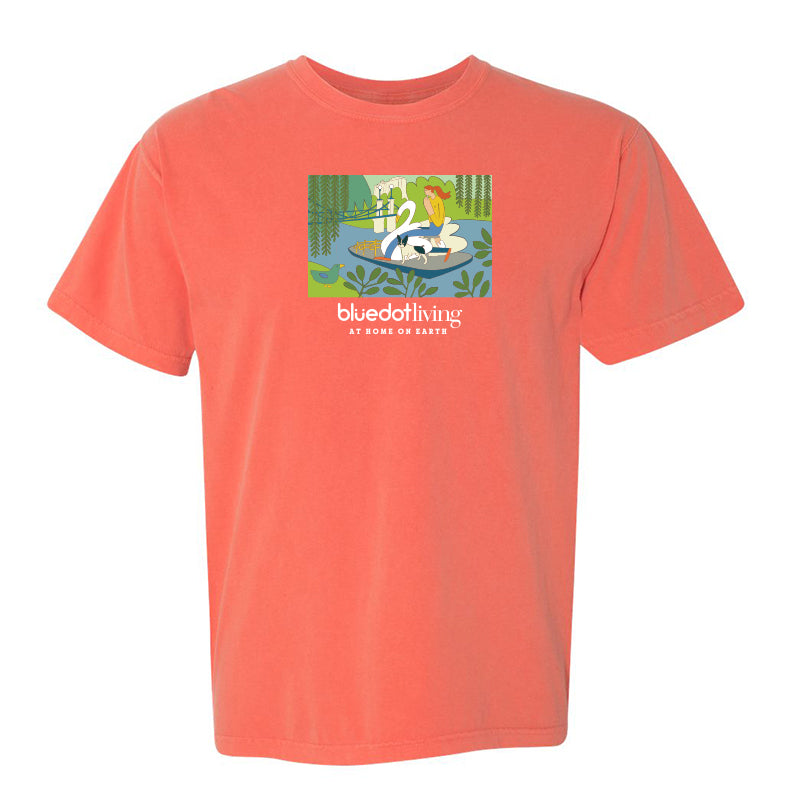 'Swan Boat' Comfort Colors Garment Dyed Heavyweight T-Shirt