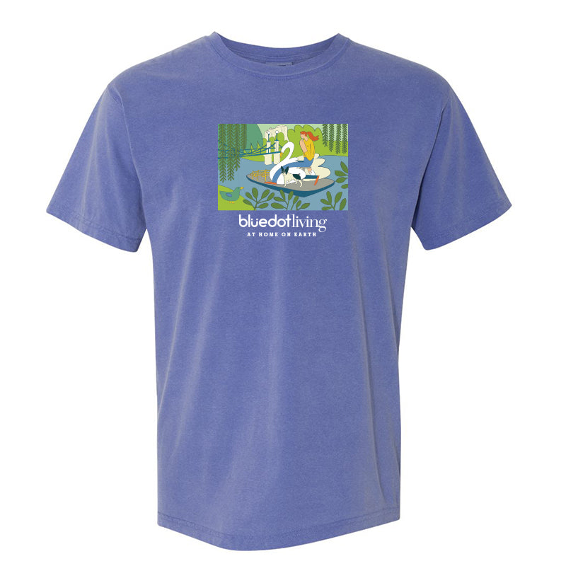 'Swan Boat' Comfort Colors Garment Dyed Heavyweight T-Shirt