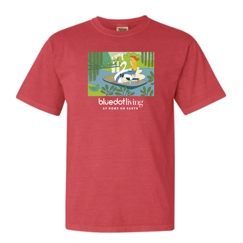 'Swan Boat' Comfort Colors Garment Dyed Heavyweight T-Shirt