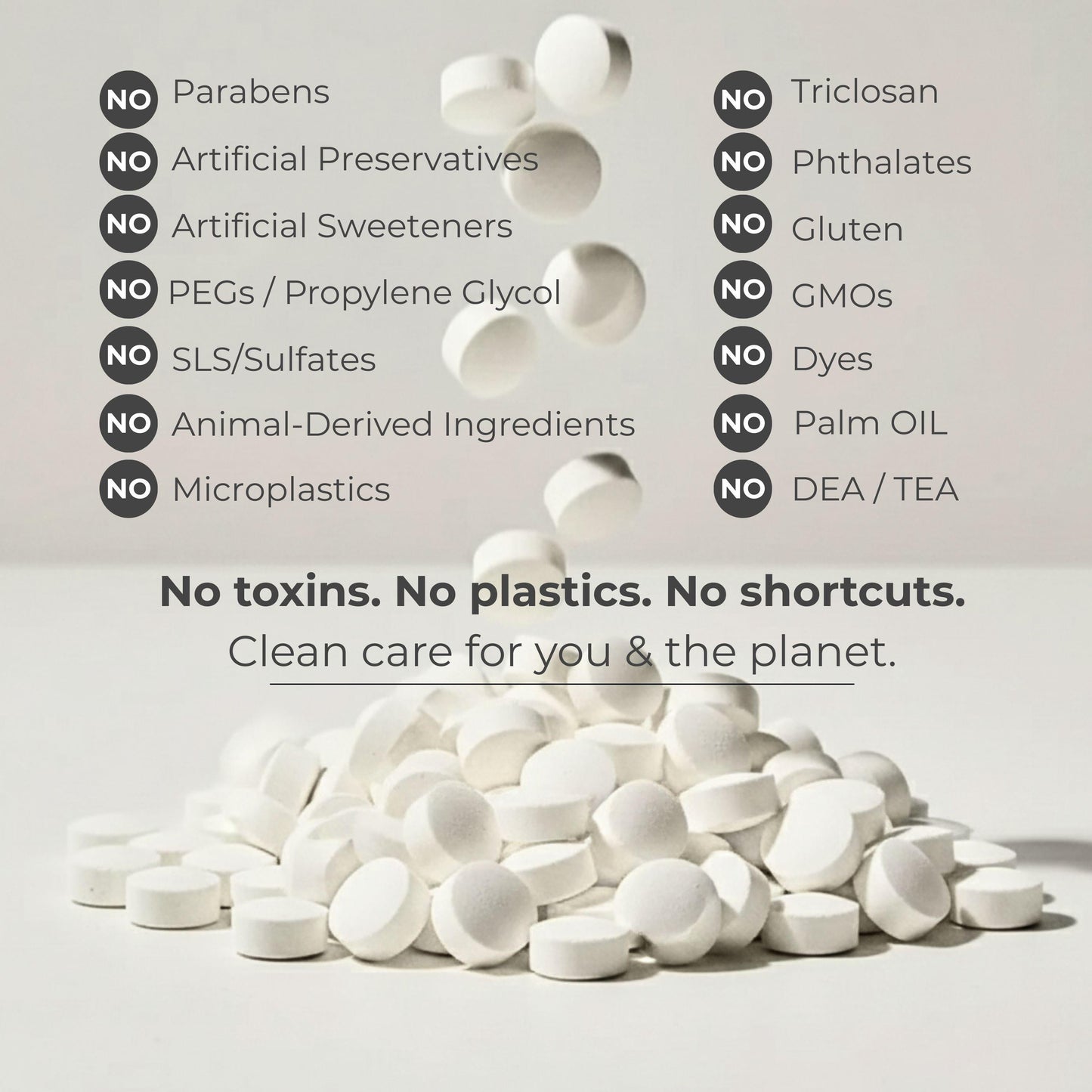 Fluoride-Free Yuzu Mint Toothpaste Tablets — 4 Months