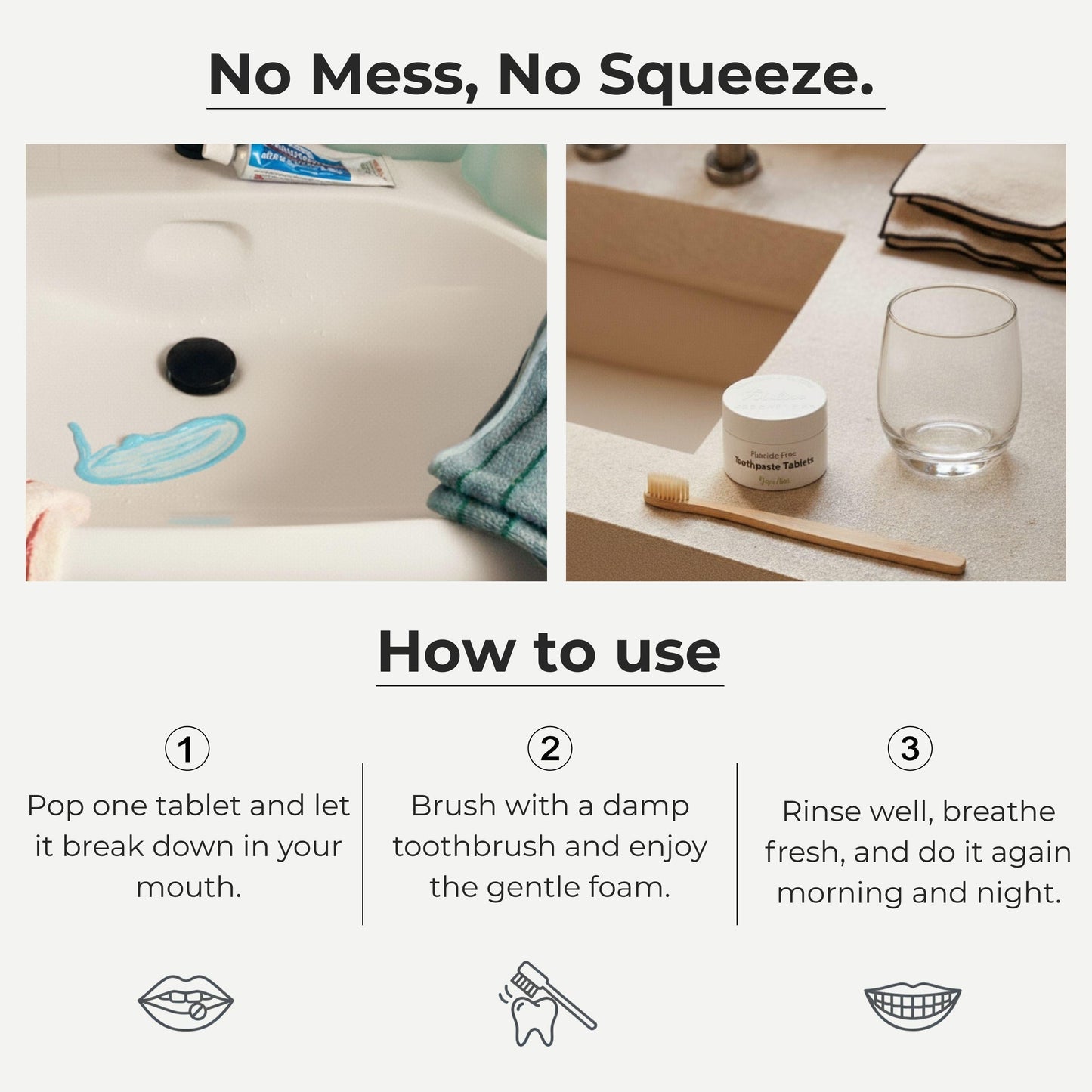 Fluoride-Free Cinnamon Toothpaste Tablets — 1 Month