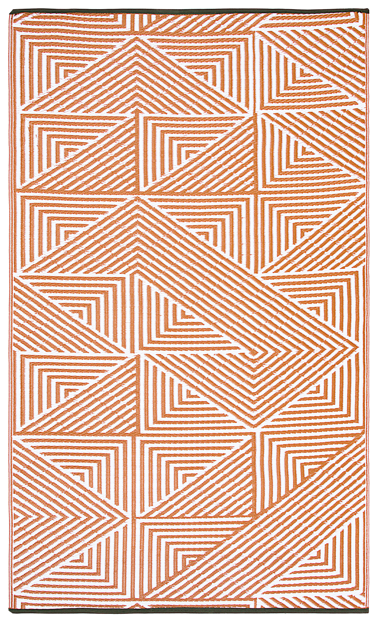 Tokyo - Burnt Orange Outdoor Rug for Patio