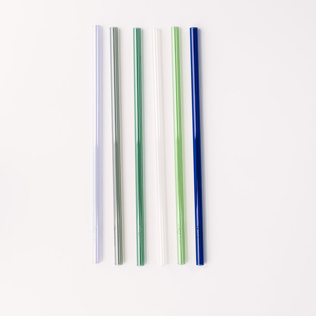 Tumbler 12" Glass Straw Set for Stanley, YETI & Owala - Seaglass