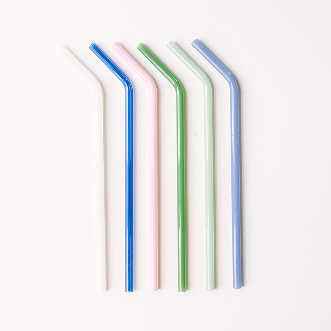 Tumbler 12" Glass Straw Set for Stanley, YETI & Owala - Cote d'Azur