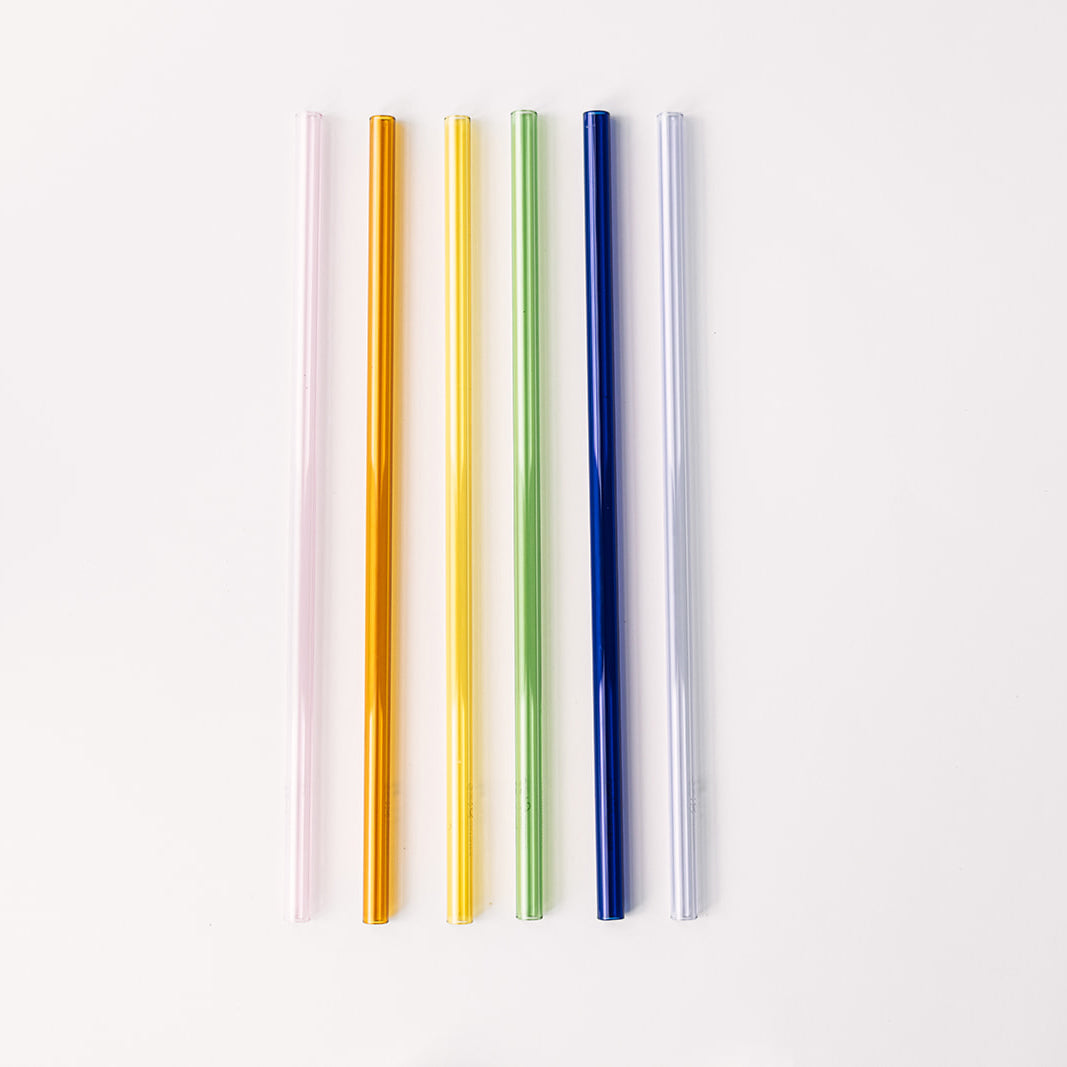 Tumbler 12" Glass Straw Set for Stanley, YETI & Owala - Iridium