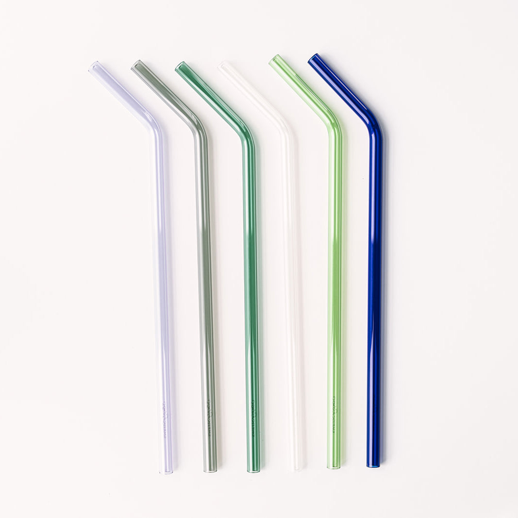 Tumbler 12" Glass Straw Set for Stanley, YETI & Owala - Seaglass