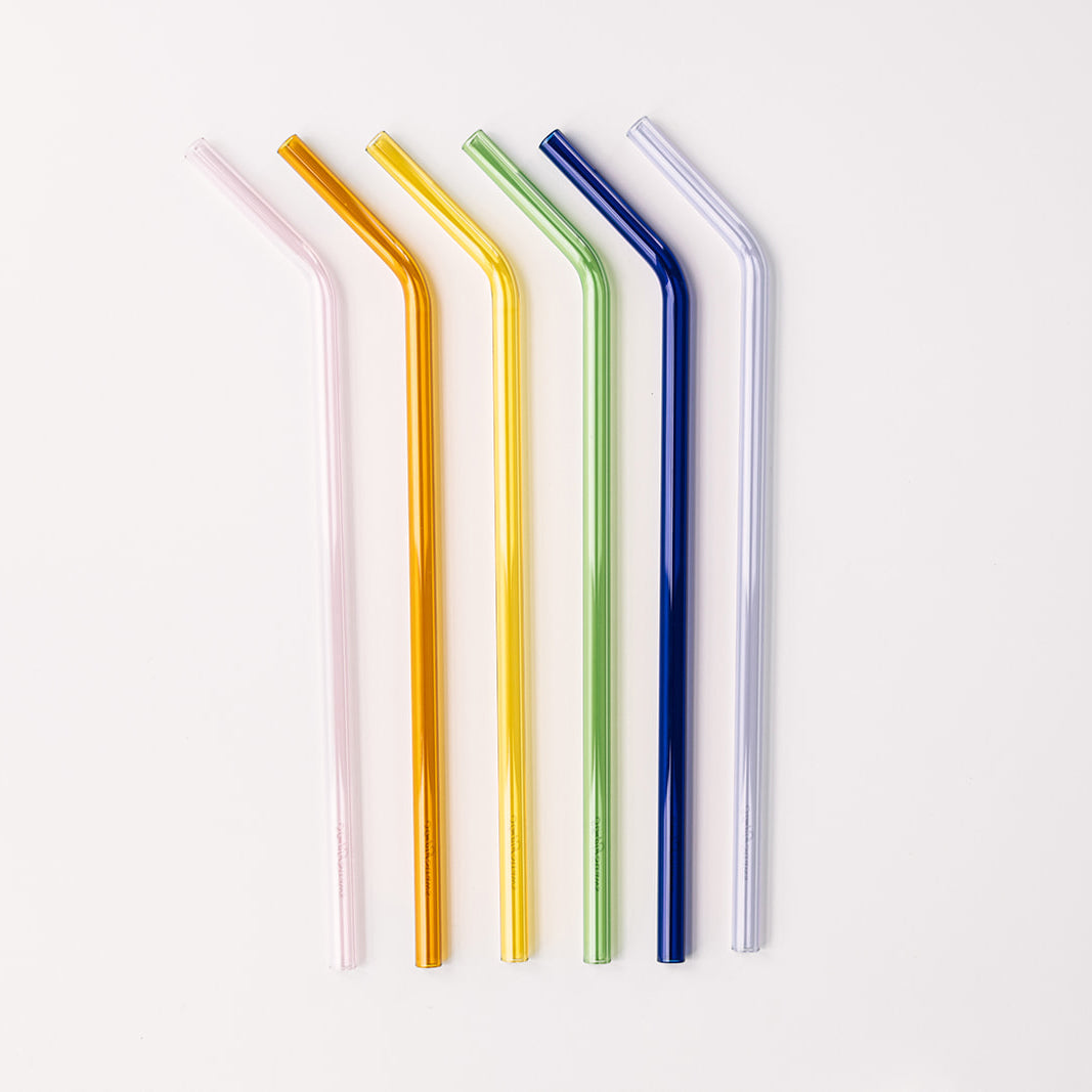 Tumbler 12" Glass Straw Set for Stanley, YETI & Owala - Iridium