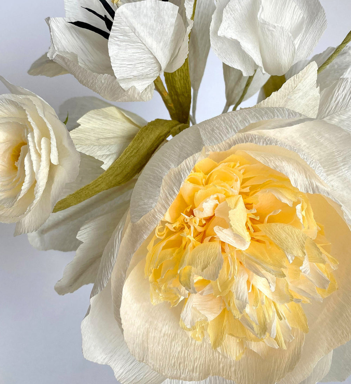 Creme Brulee | Neutral Paper Flower Bouquet