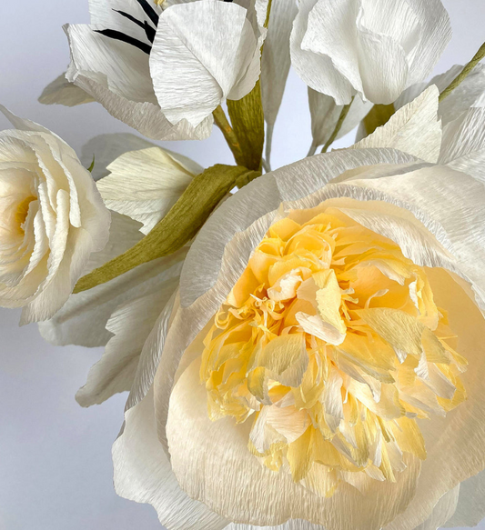 Creme Brulee | Neutral Paper Flower Bouquet
