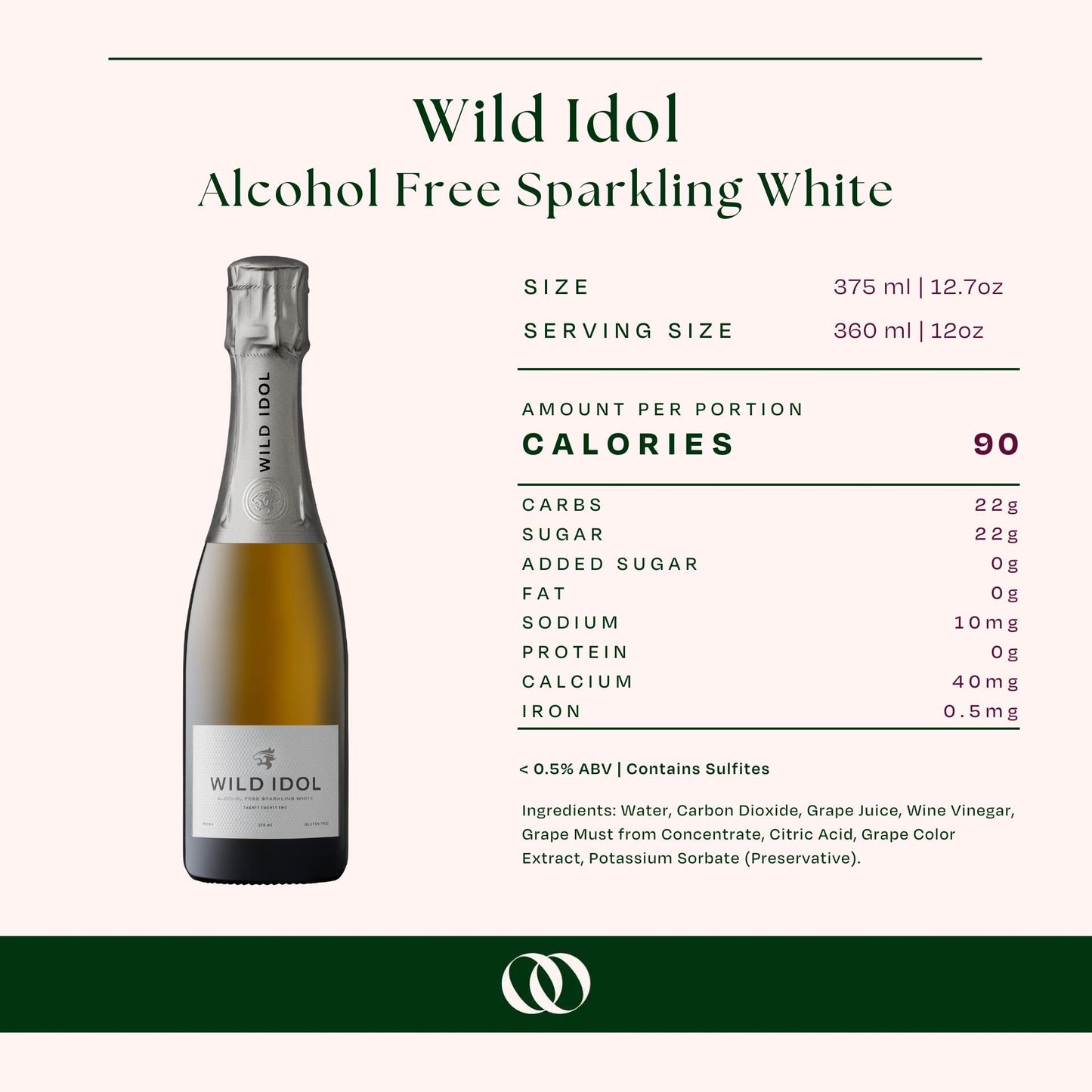 Wild Idol - Alcohol Free Sparkling White 375ml