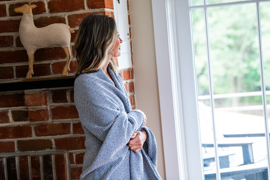Herringbone Weave Cotton Blanket