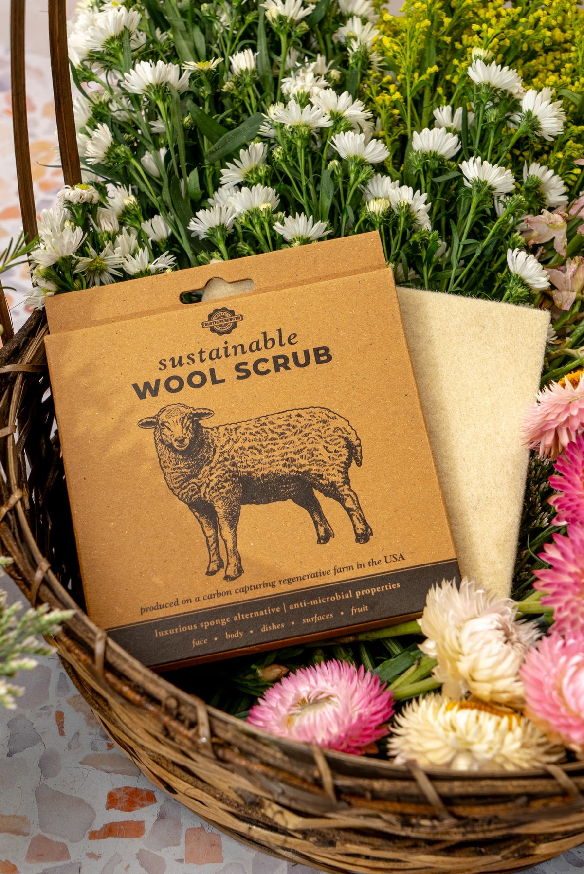 Sustainable Wool Scrub