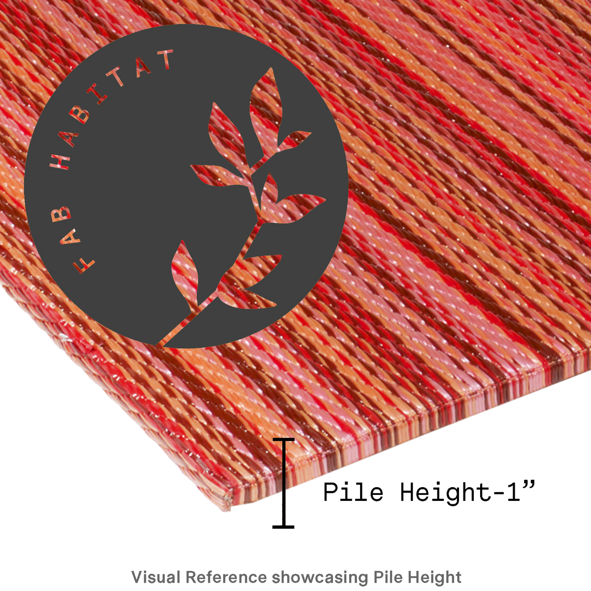 Cancun Sunset Outdoor Doormat – 24" x 36" Non-Slip, Recycled Plastic