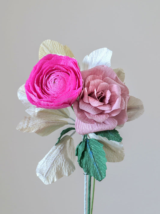 Blush & Bashful | Handmade Paper Flower Bouquet