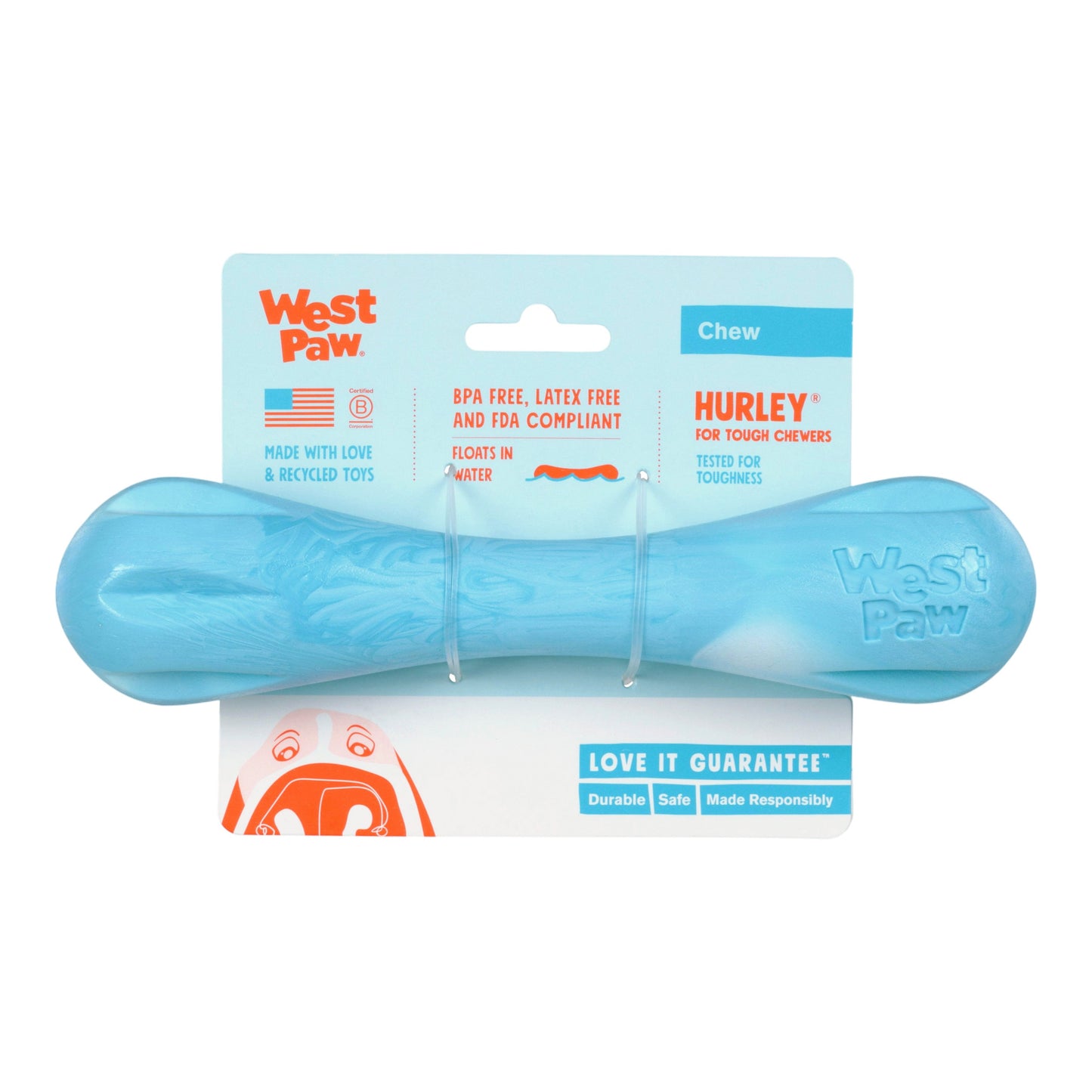Hurley Aqua Swirl Dog Toy