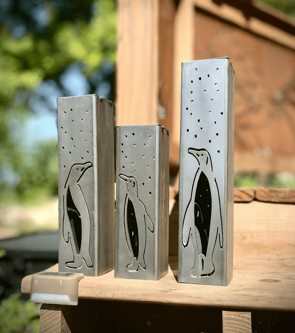 Arctic Glow Solar Tubes | Penguins | 10-inch, 12-inch, 14-inch