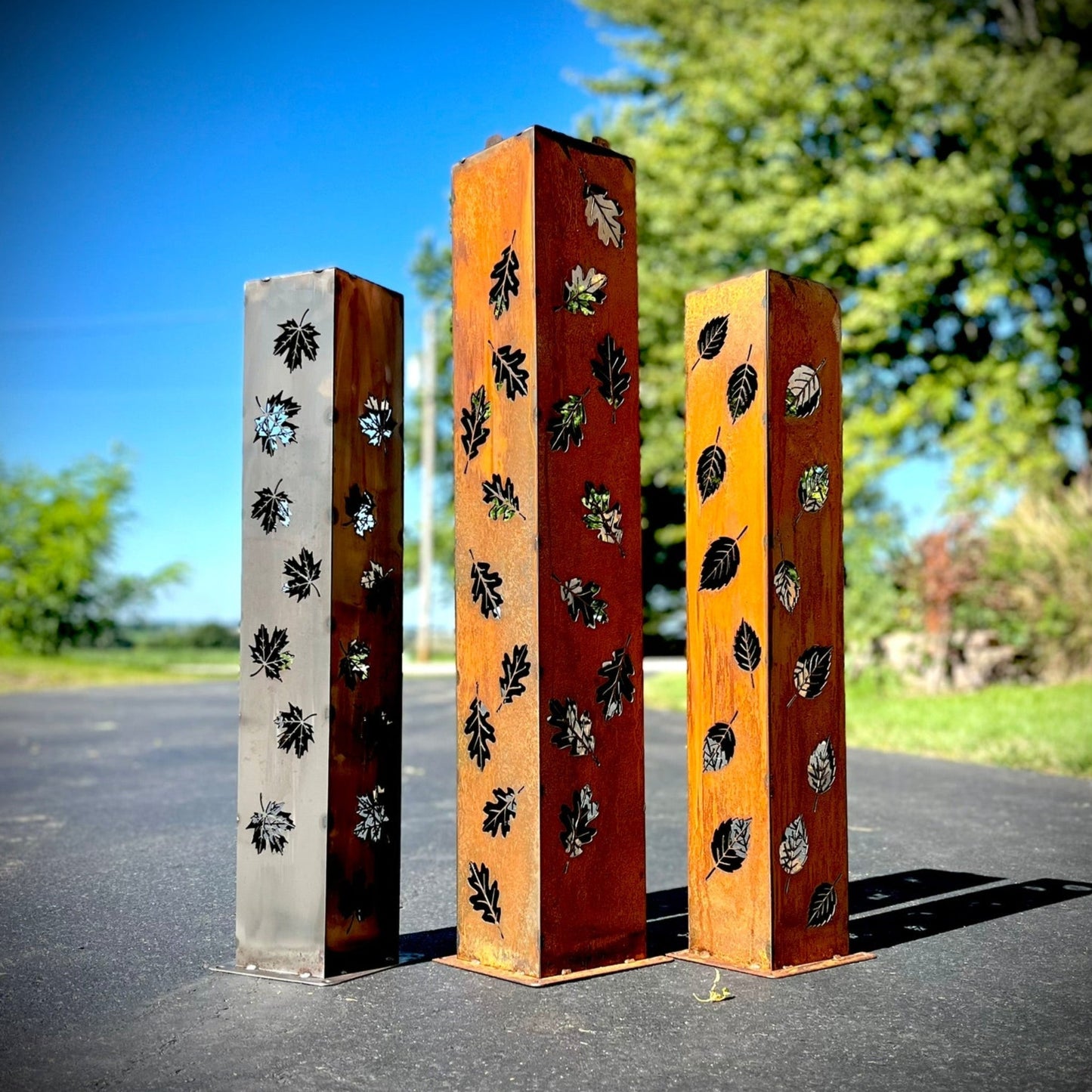 Autumn Glow Luminary Collection - Solar Pillars