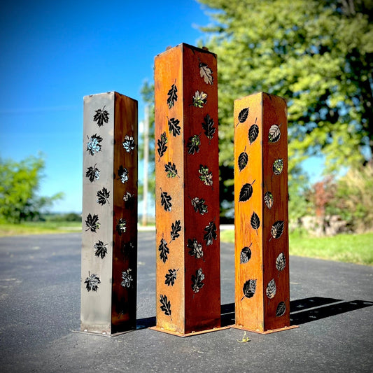 Autumn Glow Luminary Collection - Solar Pillars