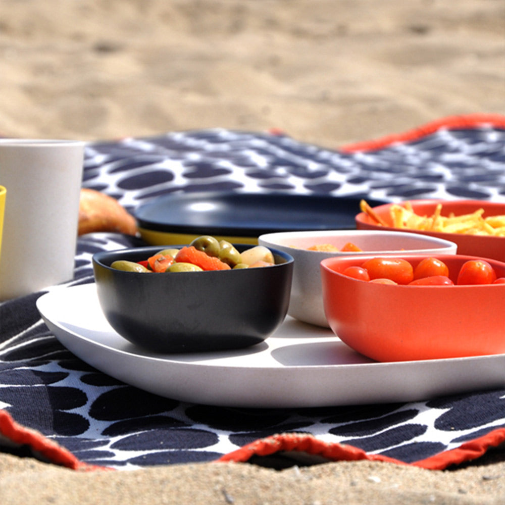 Bamboo Small Bowl - 4 Piece Set - Persimmon